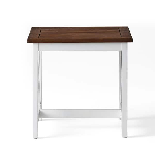 Unbranded 19.75 in. Wood Outdoor Side Table, Coffee Table for Yard, Poolside, Patio, Lawn and Living Room