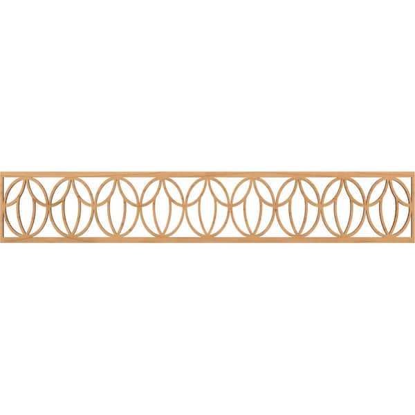 Ekena Millwork Shoshoni Fretwork 0.25 in. D x 46.625 in. W x 8 in. L Maple Wood Panel Moulding