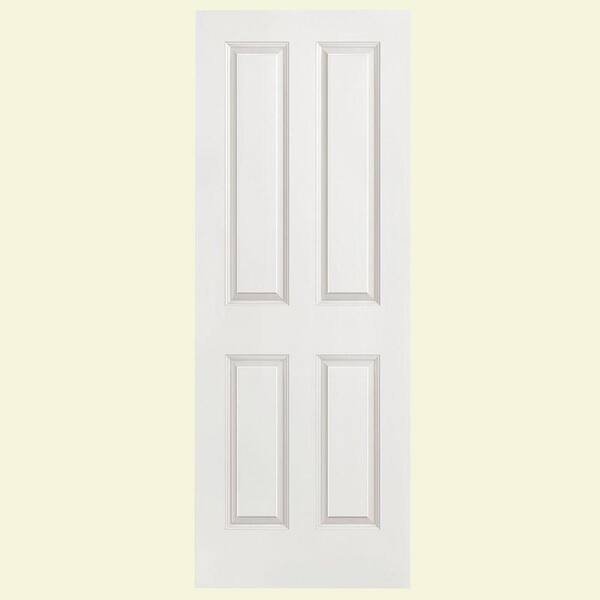 Masonite 4-Panel Smooth Hollow-Core Primed Composite Interior Door Slab