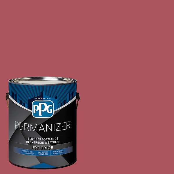 1 gal. PPG1051-6 Grenadine Semi-Gloss Exterior Paint