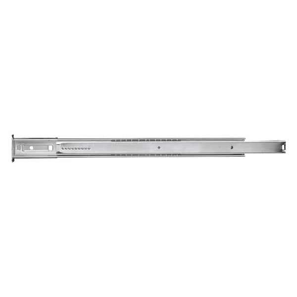 HICKORY HARDWARE 22 in. Cadmium Center Mount 3/4 Extension Drawer Slide (5-Pack)