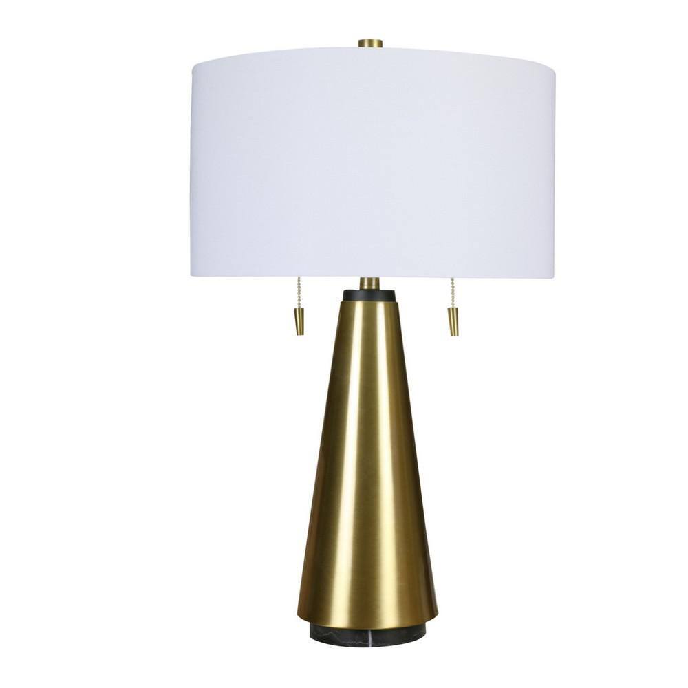 Fangio Lighting W-MR8908LAVENDER 28 Ceramic Table Lamp Lavender & Brushed Steel Accents m Lamp & Shade r 