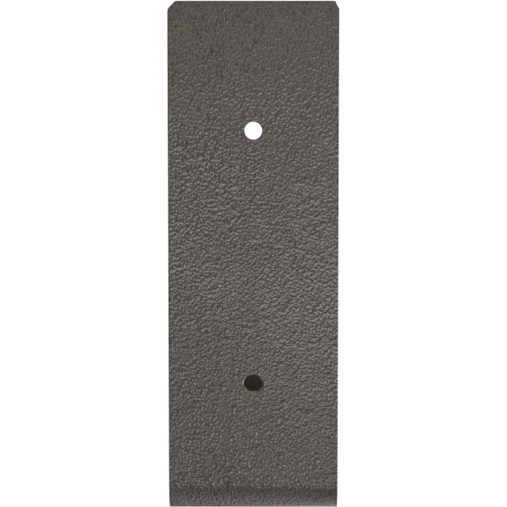 Hammered Gray Steel 6"x8" Urban Industrial Shelf Bracket