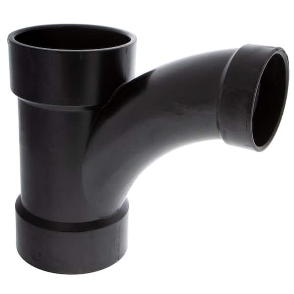 NIBCO 3 in. x 3 in. x 2 in. ABS DWV All Hub Long-Radius Sanitary Tee