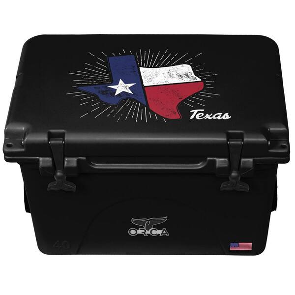 ORCA 40 QT Black Texas Cooler