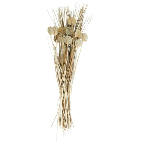 57 in. Palm Leaf Natural Foliage with Grass (1 Bundle)