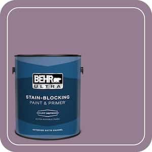 1 gal. #680F-5 Plum Swirl Extra Durable Satin Enamel Interior Paint & Primer