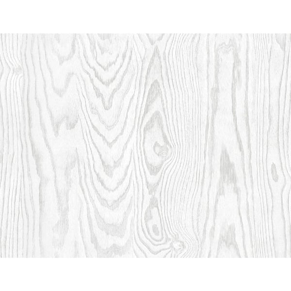 Seabrook Designs 60.75 sq. ft. Modern Wash Kyoto Faux Woodgrain Stringcloth Paper Unpasted Wallpaper Roll