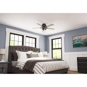 Hartland 52 in. Low Profile LED Indoor Noble Bronze Ceiling Fan with Light Kit