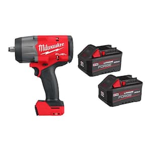 M18 FUEL 18V Lithium-Ion Brushless Cordless 1/2 in. Impact Wrench w/(2) 6 Ah FORGE Batteries