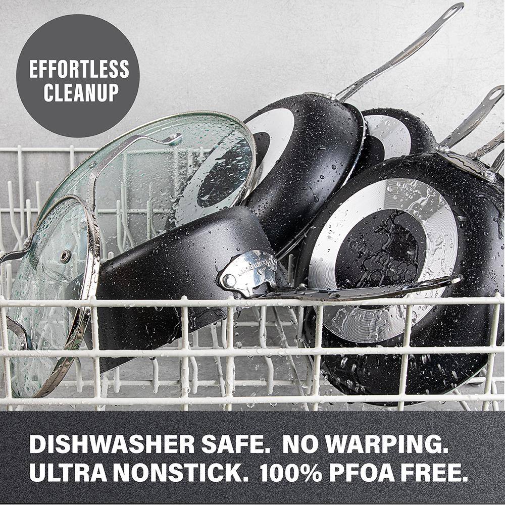 Granitestone 20-Piece Black Nonstick Aluminum Cookware and Bakeware Set