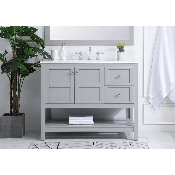 Timeless Home 42 in. W x 19 in. D x 34 in. H Bath Vanity in