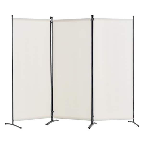 VEVOR Room Divider, 3-Panel Room Dividers and Folding Privacy Screens, Fabric Partition Room Dividers Black Polywire