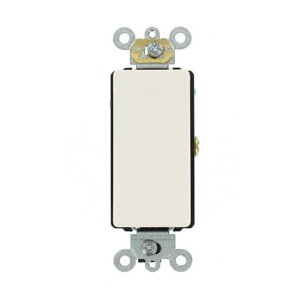Leviton Decora Plus 20 Amp 120/277-Volt Single-Pole Antimicrobial Treated Rocker Switch, White