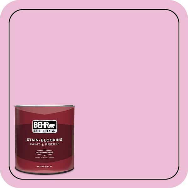 BEHR ULTRA 1 qt. #690A-3 Sweet Taffy Extra Durable Flat Interior Paint & Primer