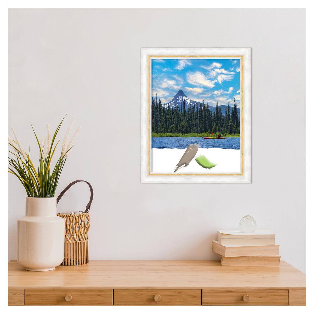 Morgan White Gold 11x14 Wood Wall Picture Frame