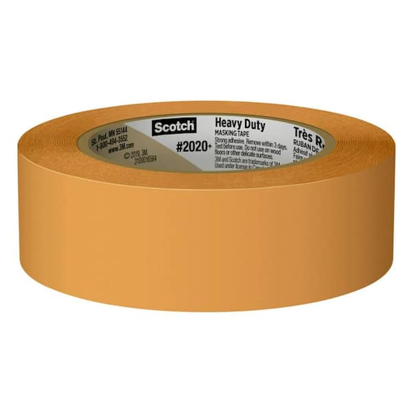 Wod MT5 Utility Grade Masking Tape, 1 inch x 60 yds. for Home or Office Air-Dry Painting, Labeling, & Packing. Leaves No Residue