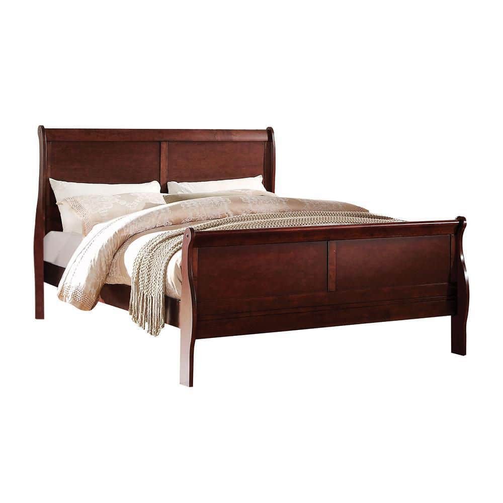 Acme Furniture Louis Philippe Platinum 2pc Bedroom Set with Queen Bed