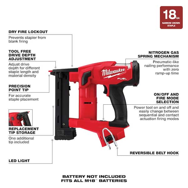 Milwaukee M18 FUEL 3-1/2 in. 18-Volt 21-Degree Lithium-Ion Brushless  Cordless Framing Nailer (Tool-Only) 2744-20 - The Home Depot