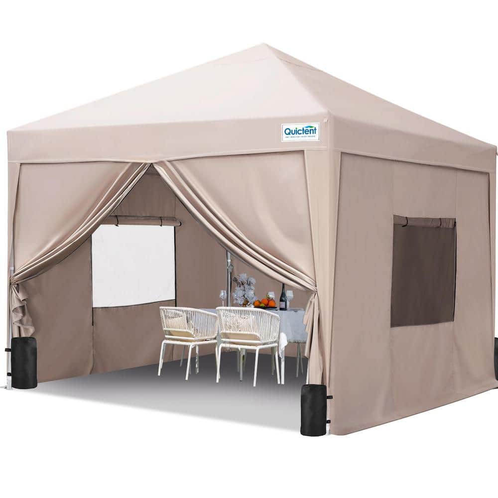 10 ft. x 10 ft. Pop Up Canopy Tent Waterproof, Easy Up Instant Gazebo Shelt
