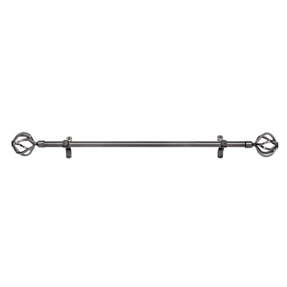 ACHIM Metallo Carrera 66 in. - 120 in. Adjustable 3/4 in. Single ...