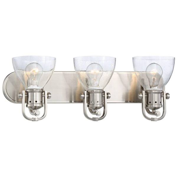 Minka Lavery 3-Light Brushed Nickel Bath Light