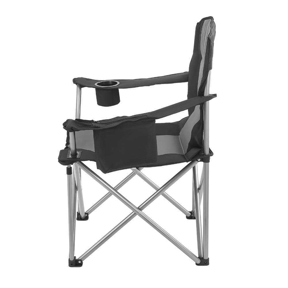 Oversized Camping Chairs, 2-Pack 450 lb. Heavy Duty Folding Camp Chair, Padded Back, Cooler Bag, Cup Holder price history on PriceWatchPro