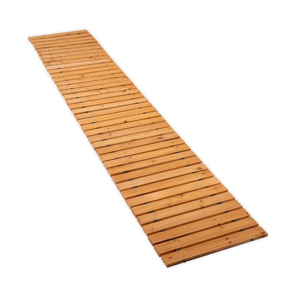 96 in. Wooden Garden Pathway