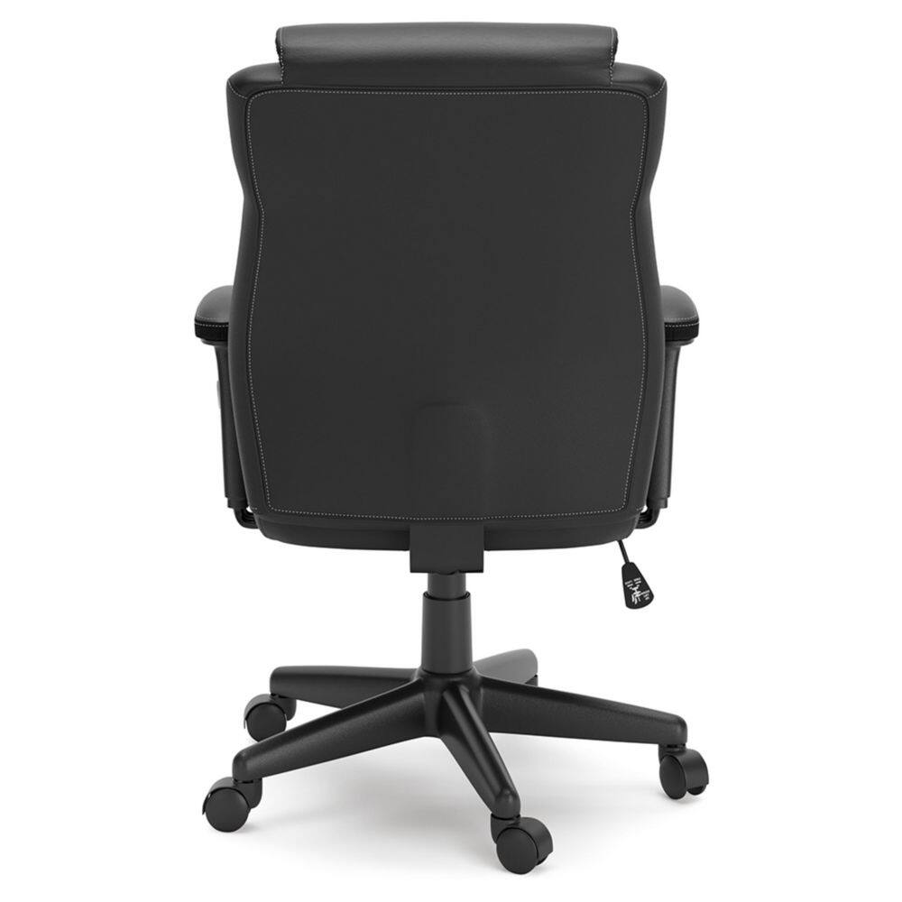 Black Faux Leather Adjustable Executive Swivel Chair