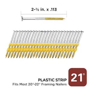 2-3/8 in. x 0.113 21-Degree Hot Dipped Galvanized Ring Shank Plastic Strip Framing Nails (5000 -Per Box)