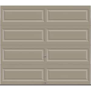 Classic Steel Long Panel 9ft x 7ft Insulated 6.5 R-Value Sandtone Garage Door without windows