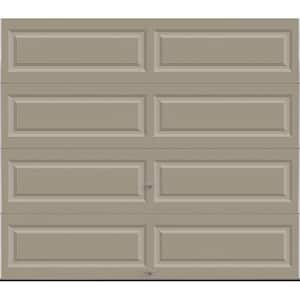 Classic Collection 8 ft. x 7 ft. 12.9 R-Value Intellicore Insulated Solid Sandstone Garage Door with Exceptional