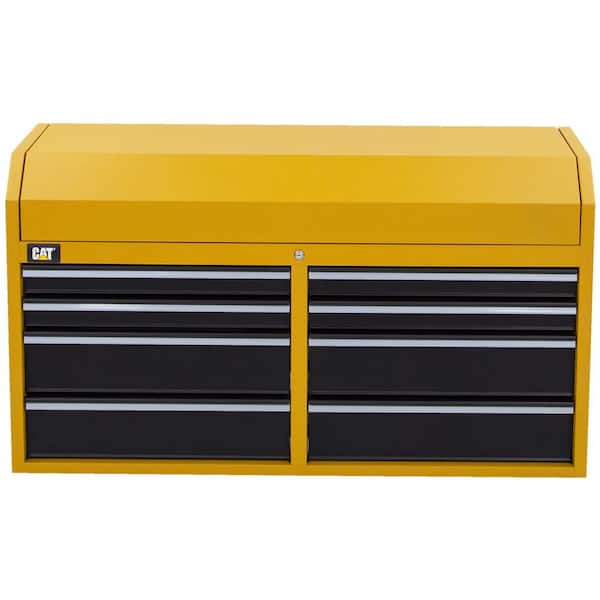 CAT 52 in. W x 18 in. D 8-Drawer Heavy Duty Top Tool Chest with Power Strip