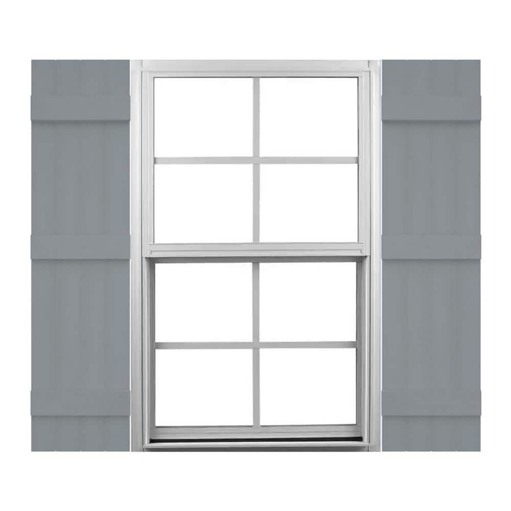 TailorMade 14 in. W x 65 in. H Vinyl Board and Batten Shutters Pair in Platinum price history on PriceWatchPro