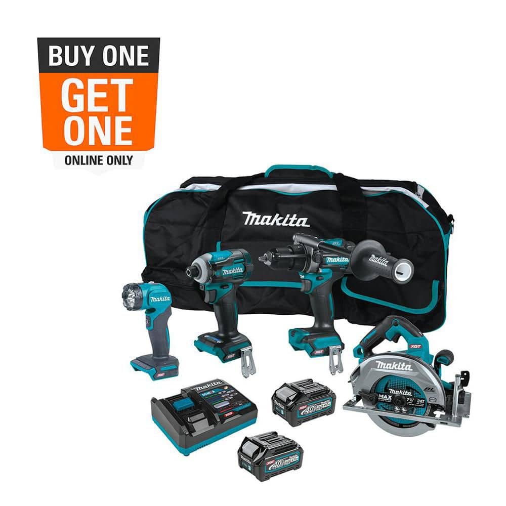 Makita 40V Max XGT Brushless Cordless 4-Piece Combo Kit (Hammer
