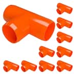 1/2 in. Furniture Grade PVC Tee in Orange (10-Pack)