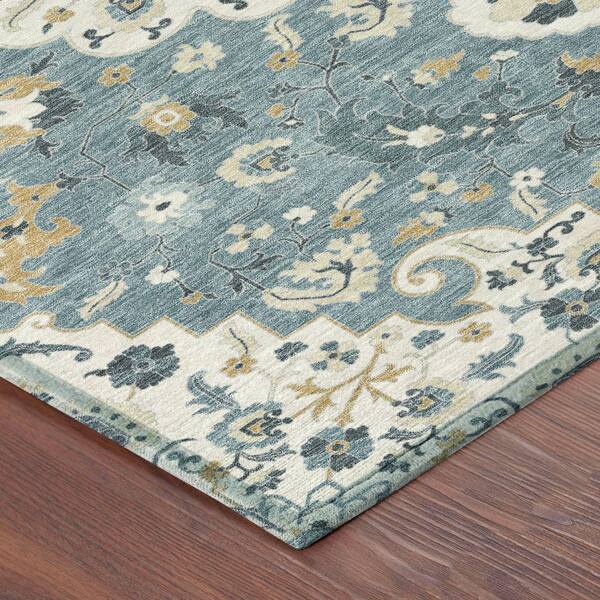 Chantille Machine Washable Indoor/Outdoor Abstract ACN2463 Ivory 10 ft. x 14 ft. Area Rug