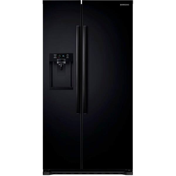Samsung 22.3 cu. ft. Side by Side Refrigerator in Black, Counter Depth