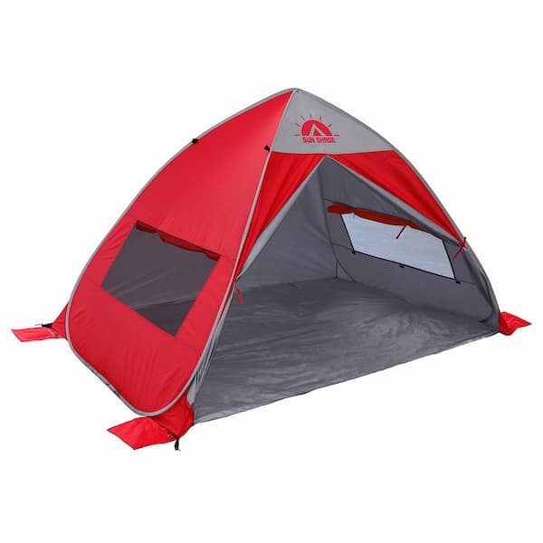 GigaTent Sun Shade Tent with UV Protection for Outdoor Camping, Hiking and Fishing (Red)
