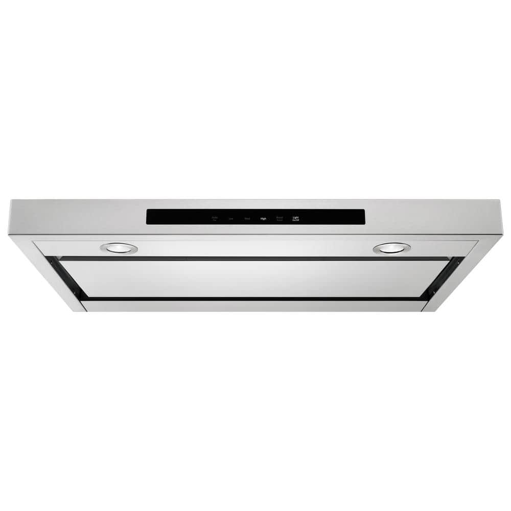 KitchenAid 30 in. Low Profile Under Cabinet Ventilation Range Hood with Light in Stainless Steel, Silver
