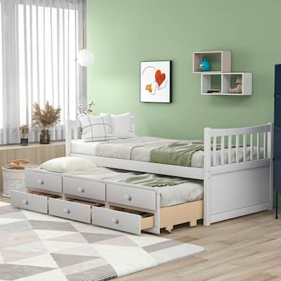 Twin - Drawers - Daybeds - Bedroom Furniture - The Home Depot