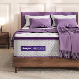 Purple Style Queen Medium Firm Memory Foam 08 in. Bed-in-a-Box Mattress