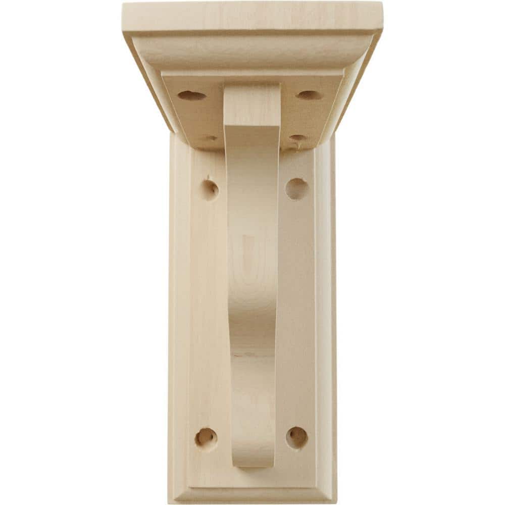 Hamilton 7" Natural Rubberwood Traditional Corbel Bracket