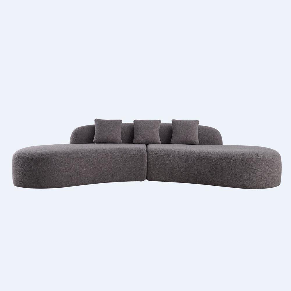 Z-joyee 119.29 in Wide Armless Polyester Curved Modern Z-joyee 119.29 in Wide Armless Polyester Curved Modern