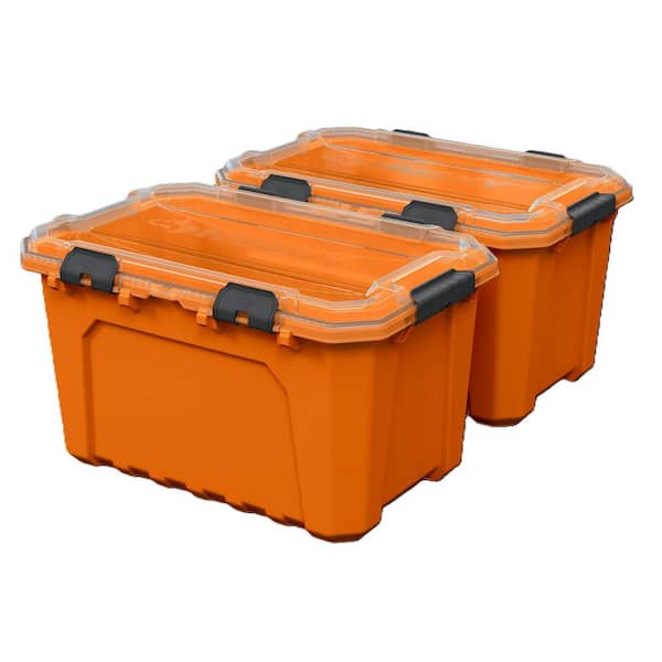 20 Gal. Pro Duty Orange Tote (2-Pack)