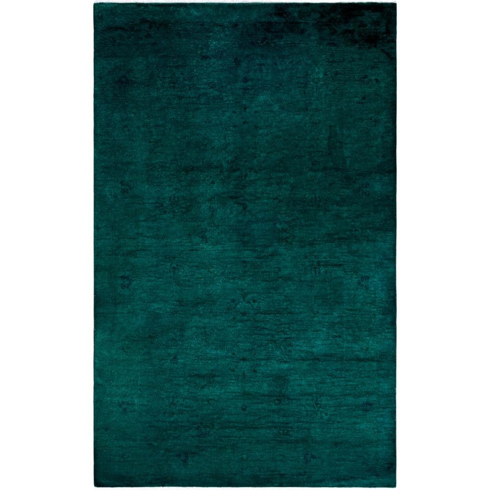 Fine Vibrance Green 4 X 8 Hand-Knotted Wool Indoor Area Rug price history on PriceWatchPro