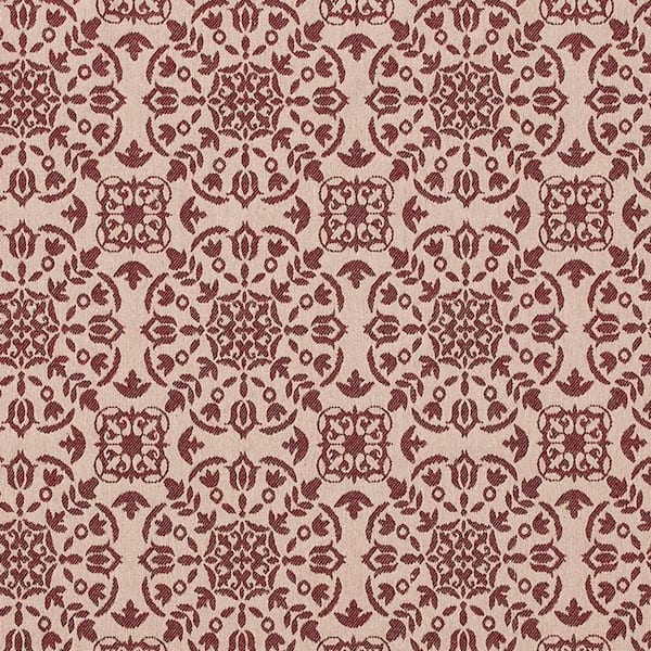 VHC BRANDS Custom House Natural Burgundy Country Jacquard 14 in. x