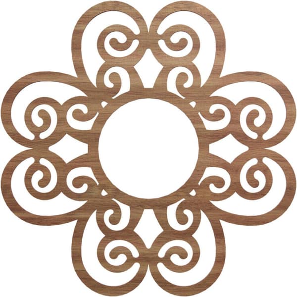 Ekena Millwork 0.25 in. x 7.5 in. x 22 in. Wood Medallion Moulding