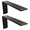 Wudkey 14 in. L Bracket Heavy Duty Countertop Support Bracket for Quartz Granite Wood Concrete Laminate Countertops (2-Pack) YG7Z81_3