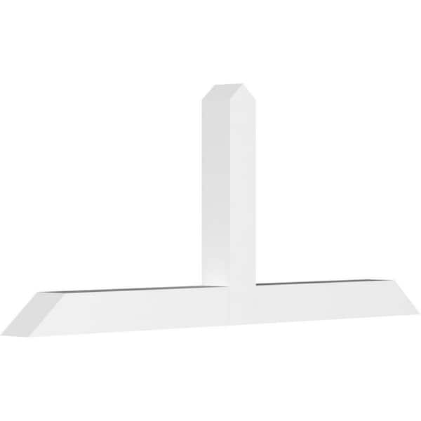 Ekena Millwork Portland 60 in. W x 25 in. H x 4 in. D Signature Polyurethane Bracket